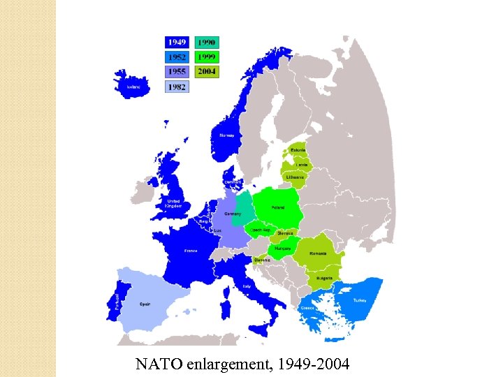 NATO enlargement, 1949 -2004 