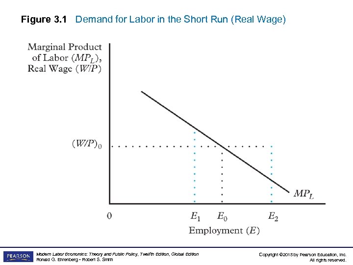 Figure 3. 1 Demand for Labor in the Short Run (Real Wage) Modern Labor