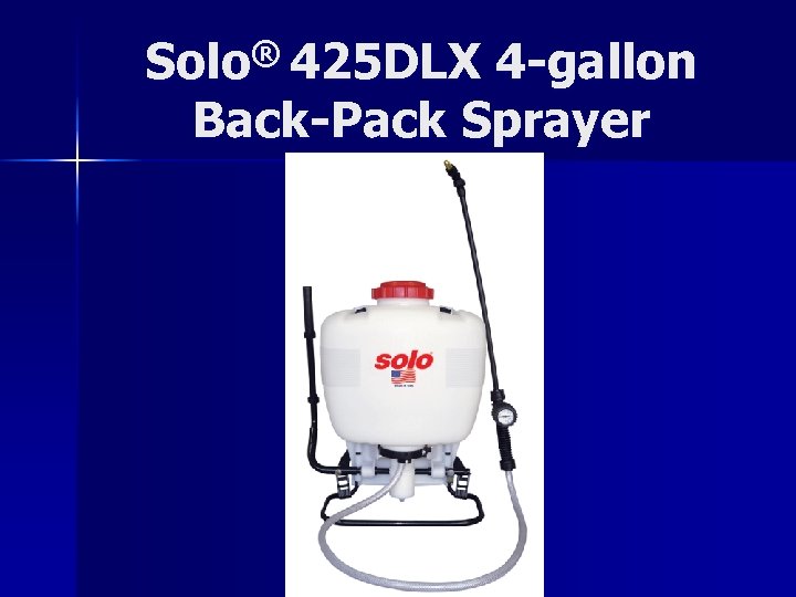Solo® 425 DLX 4 -gallon Back-Pack Sprayer 