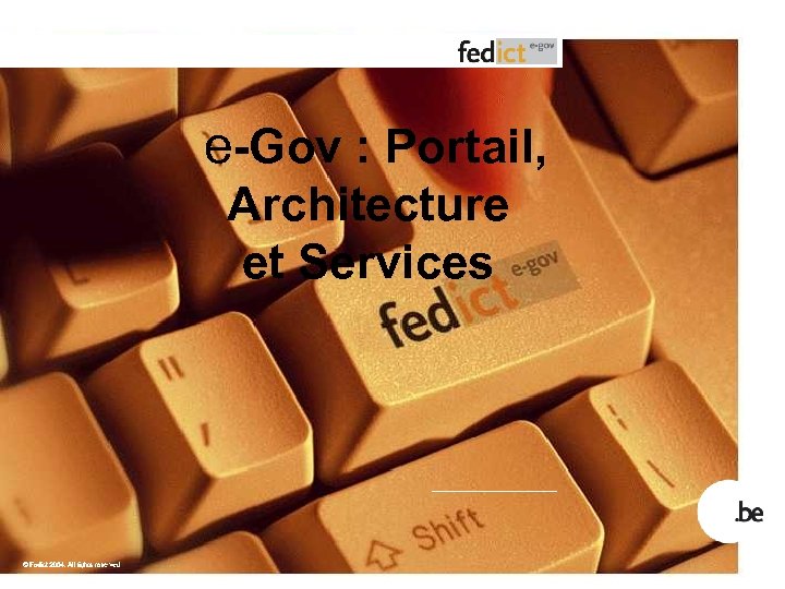 e-Gov : Portail, Architecture et Services 