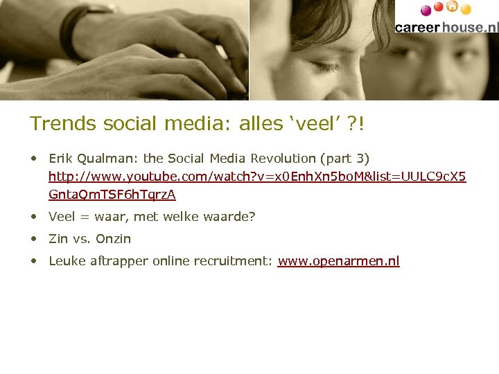Trends social media: alles ‘veel’ ? ! • Erik Qualman: the Social Media Revolution
