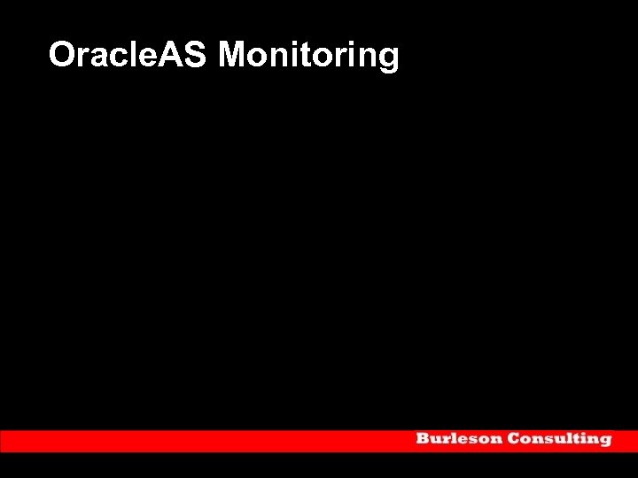 Oracle. AS Monitoring 