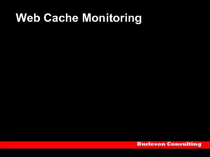 Web Cache Monitoring 