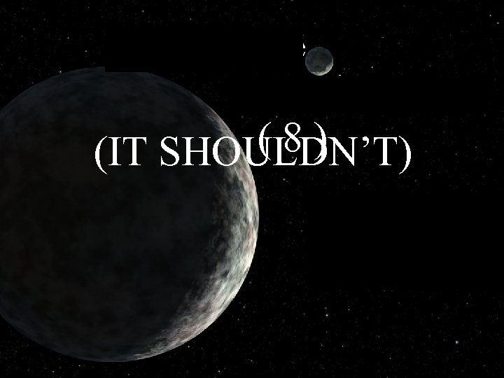 Tales from the outer solar system (8) (IT SHOULDN’T) Mike Brown Caltech 