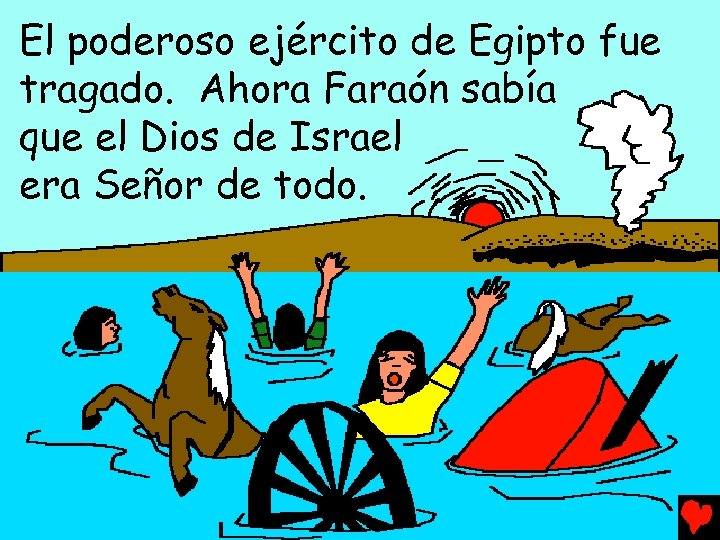 El poderoso ejército de Egipto fue tragado. Ahora Faraón sabía que el Dios de