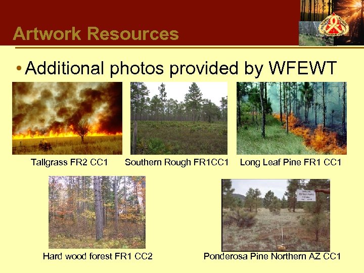Artwork Resources • Additional photos provided by WFEWT Tallgrass FR 2 CC 1 Southern