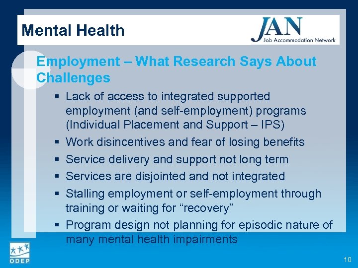 Mental Health Employment – What Research Says About Challenges § Lack of access to