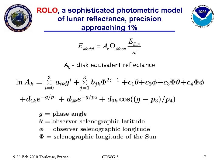 ROLO, a sophisticated photometric model of lunar reflectance, precision approaching 1% Ak – disk
