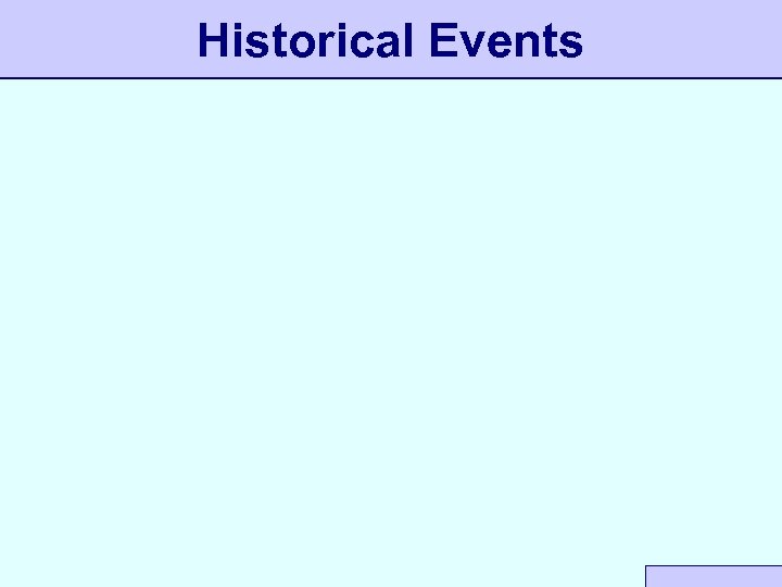 Historical Events 