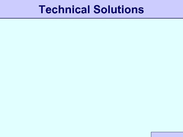 Technical Solutions 