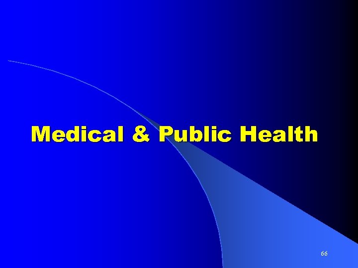 Medical & Public Health 66 