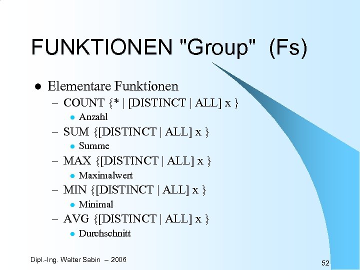 FUNKTIONEN 