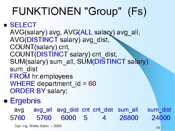 FUNKTIONEN 