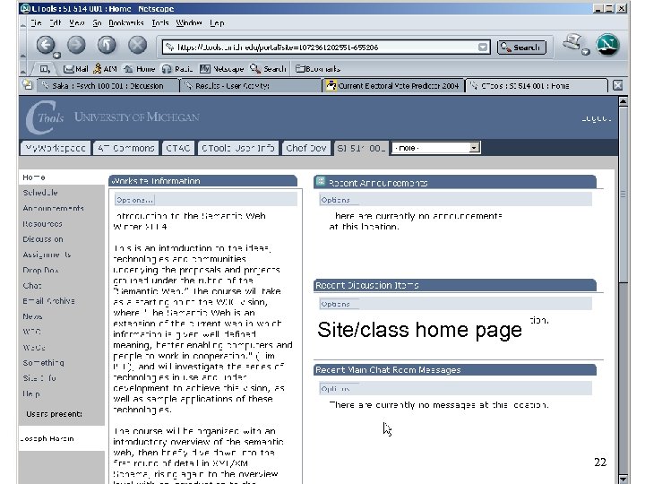 Site/class home page 22 