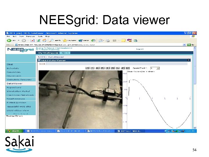 NEESgrid: Data viewer 54 