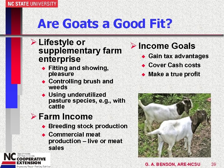 Are Goats a Good Fit? Ø Lifestyle or Ø Income Goals supplementary farm u