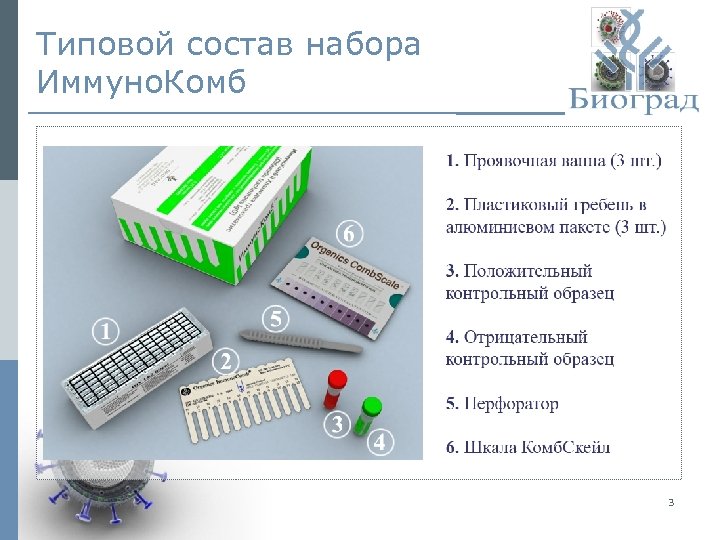 Типовой состав набора Иммуно. Комб 3 