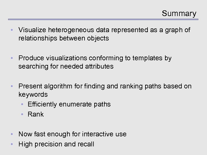 Visualization of Heterogeneous Data Mike Cammarano Xin Luna