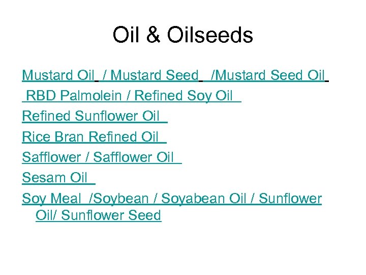 Oil & Oilseeds Mustard Oil / Mustard Seed /Mustard Seed Oil RBD Palmolein /