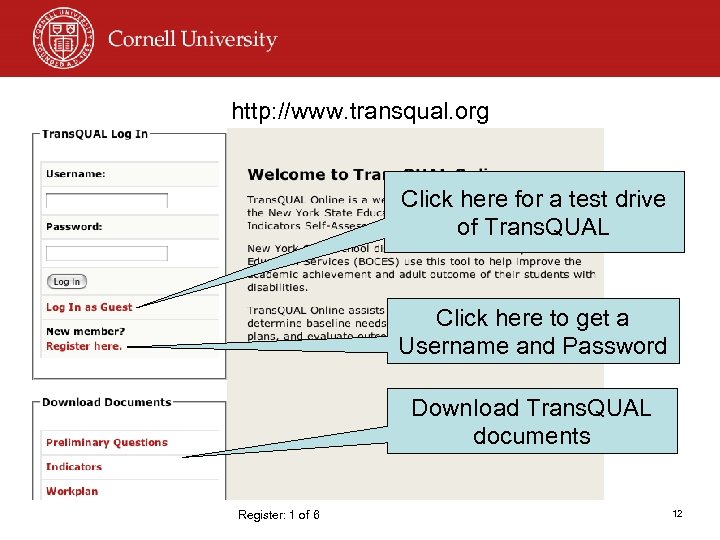 http: //www. transqual. org Click here for a test drive of Trans. QUAL Click