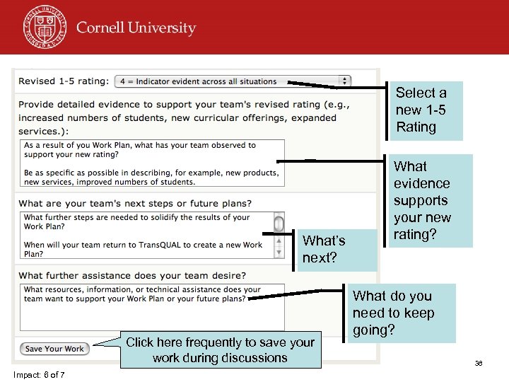 Select a new 1 -5 Rating What’s next? Click here frequently to save your