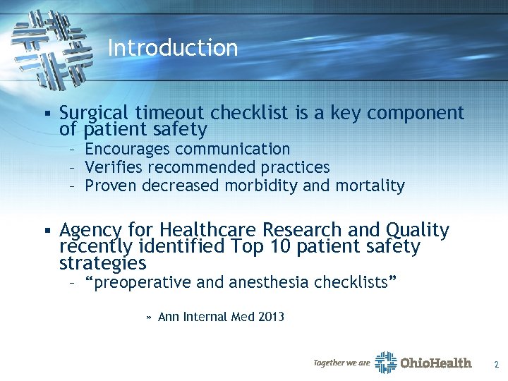 Utilization Of Operating Room Simulation And Debriefing To