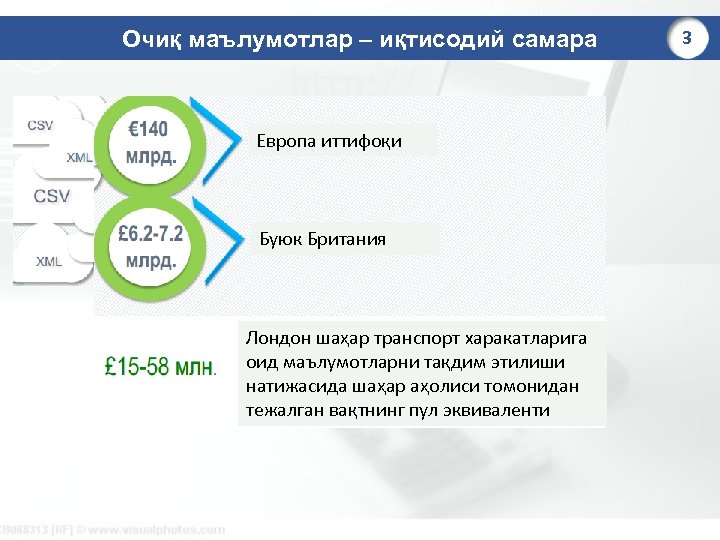 Очиқ маълумотлар – иқтисодий самара Европа иттифоқи Буюк Британия Лондон шаҳар транспорт харакатларига оид