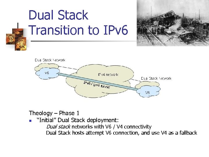 Dual Stack Transition to IPv 6 Theology – Phase 1 n “Initial” Dual Stack