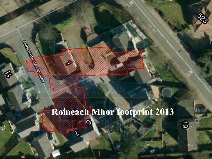 Roineach Mhor footprint 2013 