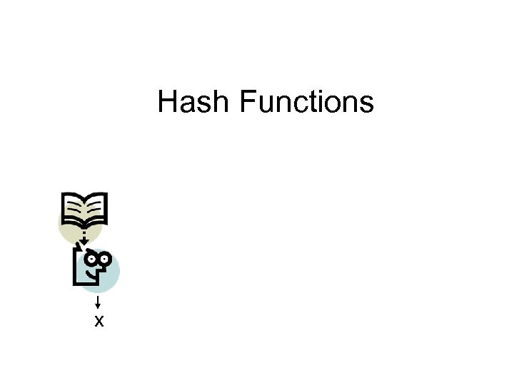 Hash Functions x 