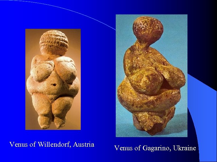 Venus of Willendorf, Austria Venus of Gagarino, Ukraine 