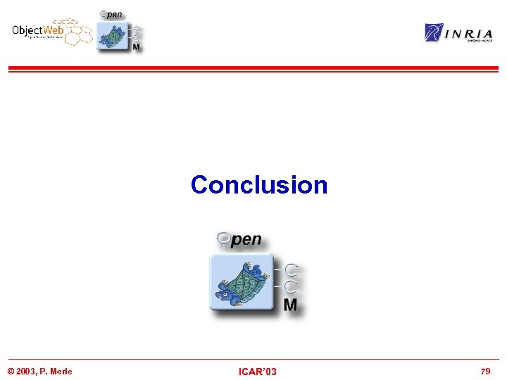 Conclusion © 2003, P. Merle ICAR’ 03 79 