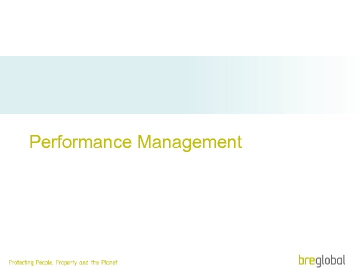 Performance Management 