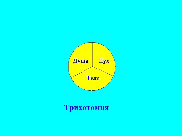 Душа Дух Тело Трихотомия 