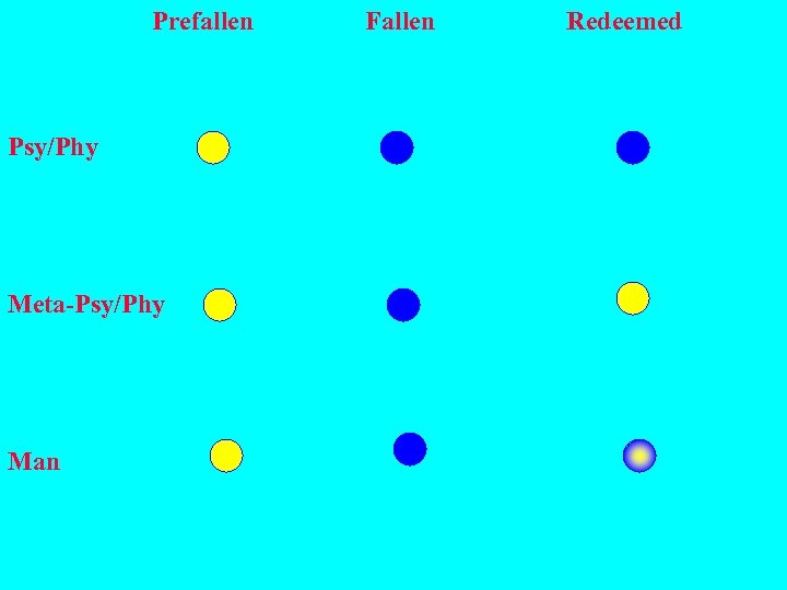  Prefallen Fallen Redeemed Psy/Phy Meta-Psy/Phy Man 