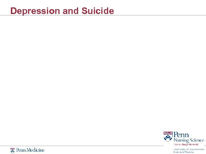 Depression and Suicide 