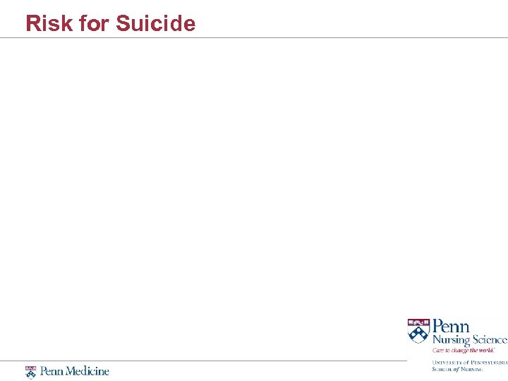 Risk for Suicide 