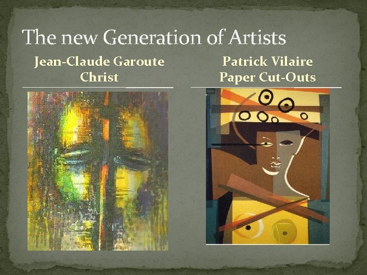 The new Generation of Artists Jean-Claude Garoute Christ Patrick Vilaire Paper Cut-Outs 