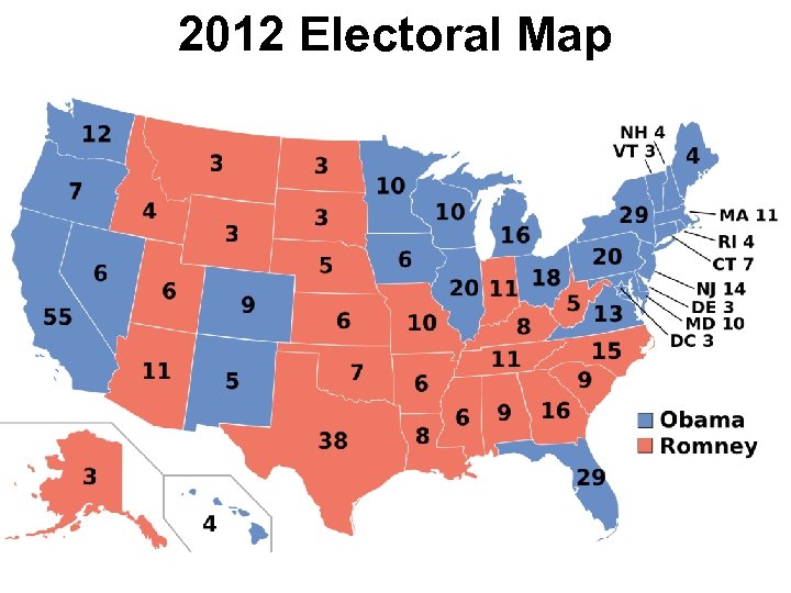 2012 Electoral Map 