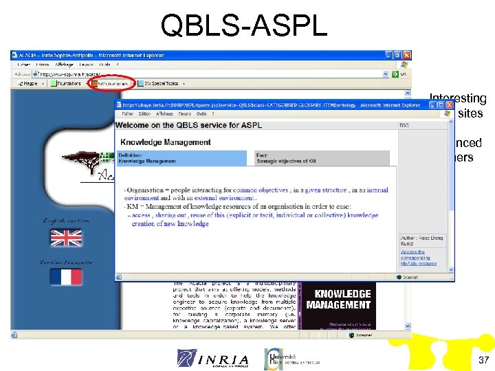 QBLS-ASPL Interesting Web sites for advanced learners 37 