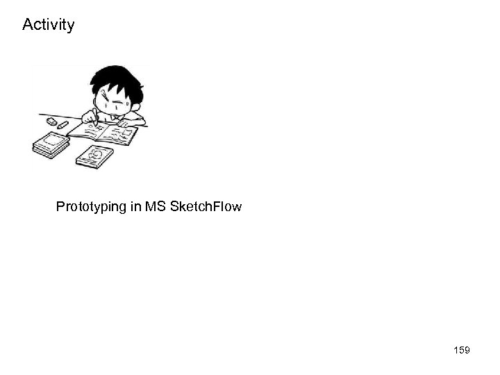 Activity Prototyping in MS Sketch. Flow 159 