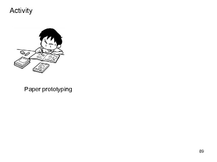 Activity Paper prototyping 89 