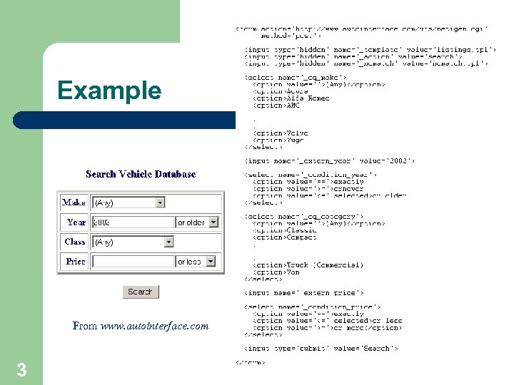 Example From www. autointerface. com 3 