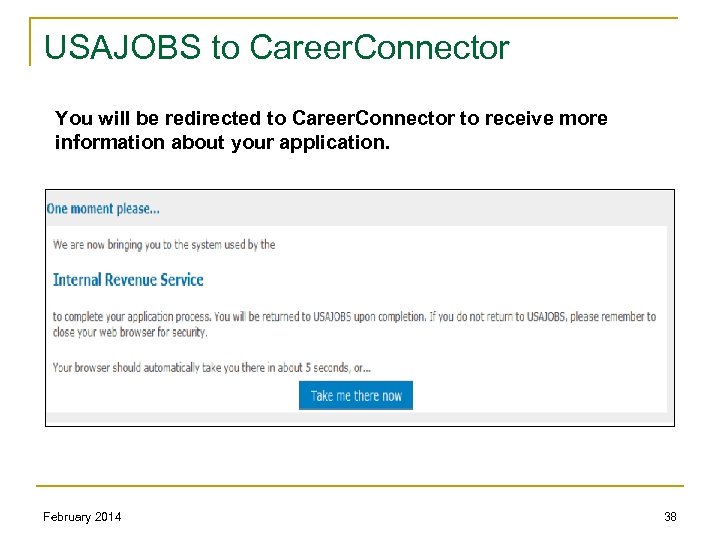 USAJOBS to Career. Connector You will be redirected to Career. Connector to receive more