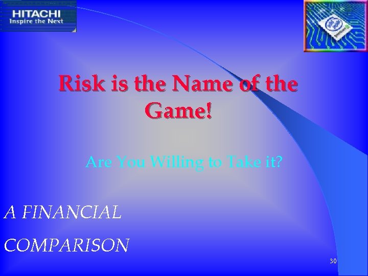 Risk is the Name of the Game! Are You Willing to Take it? A