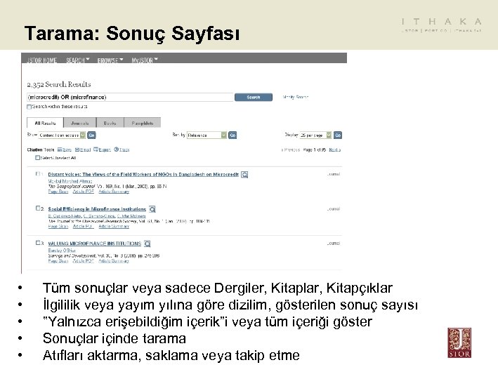 Tarama: Sonuç Sayfası • • • Tüm sonuçlar veya sadece Dergiler, Kitaplar, Kitapçıklar İlgililik