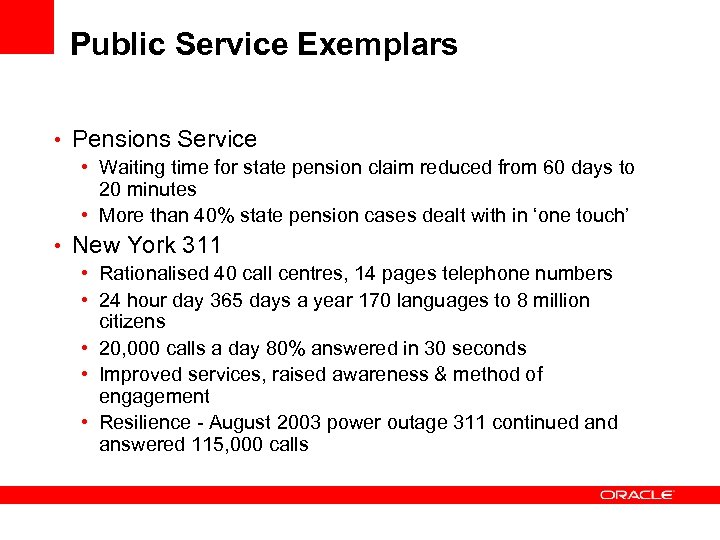 Public Service Exemplars • Pensions Service • Waiting time for state pension claim reduced