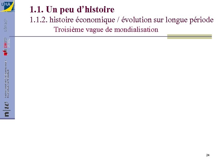 1. 1. Un peu d’histoire 1. 1. 2. histoire économique / évolution sur longue