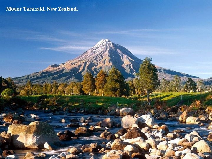 Mount Taranaki, New Zealand. 