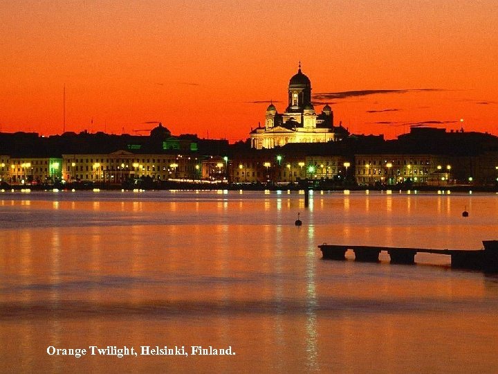 Orange Twilight, Helsinki, Finland. 